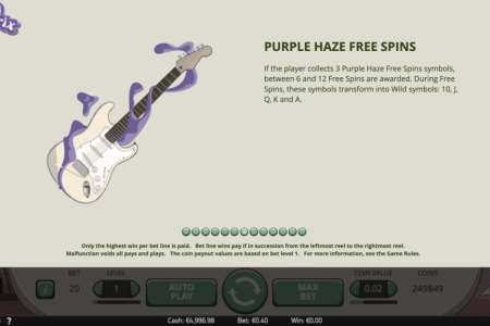 Giros gratis de Purple Haze