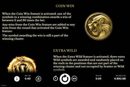 Ganancia de monedas y Wild extra