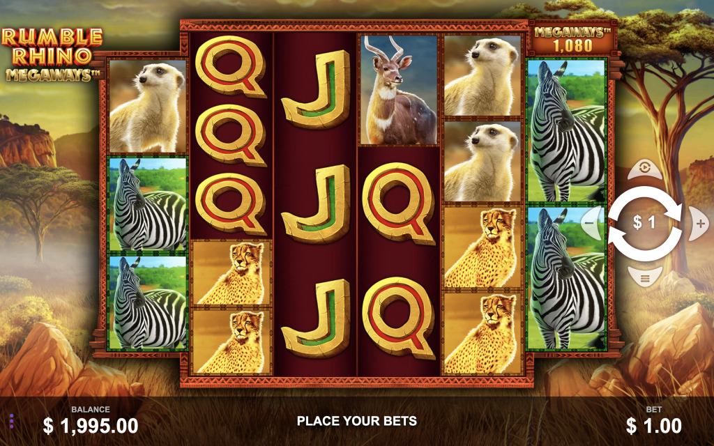 Rumble Rhino Megaways Demo