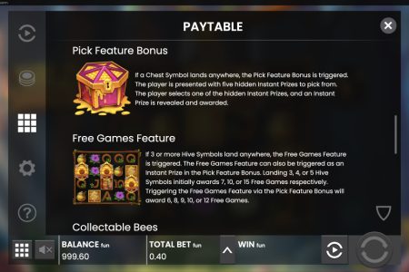 Pick Feature Bonus And Free Spins