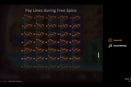 Linhas de Pagamento durante Giros Grátis