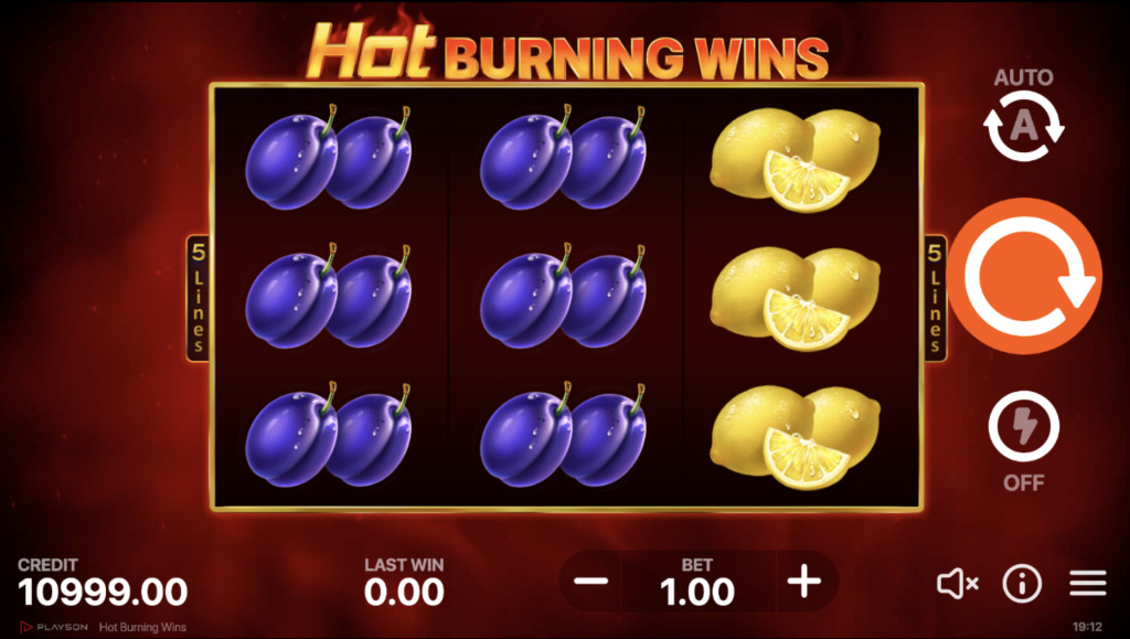 Hot Burning Wins Demo