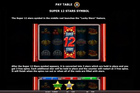 Regras do símbolo Super Estrelas