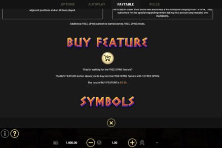 Bonus Buy rules