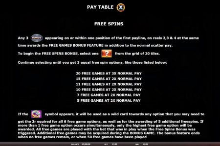 Free Spins rules