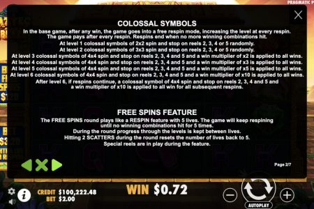Colossal Symbols and Free Spins