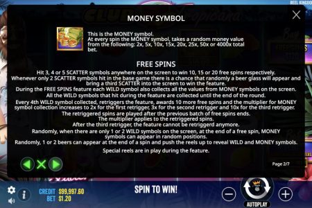 Símbolo de Dinero y Giros Gratis