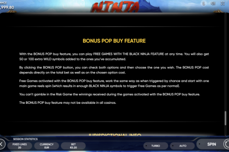 Bonus Pop Buy Feature