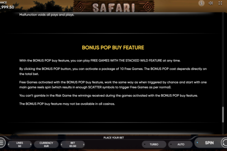 Bonus Pop Buy Feature