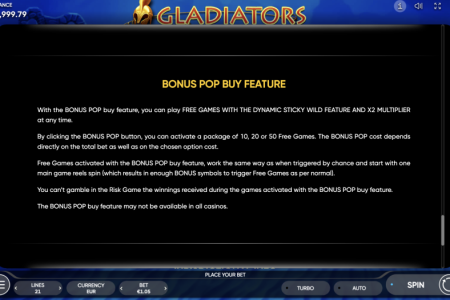 Bonus Pop Buy Feature