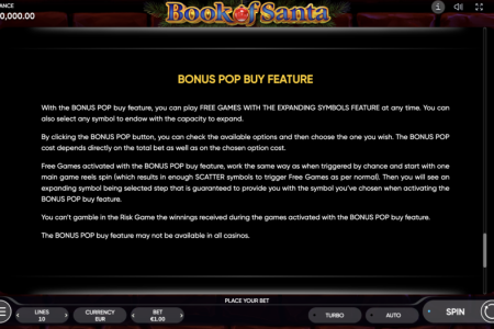 Bonus Pop Buy Feature