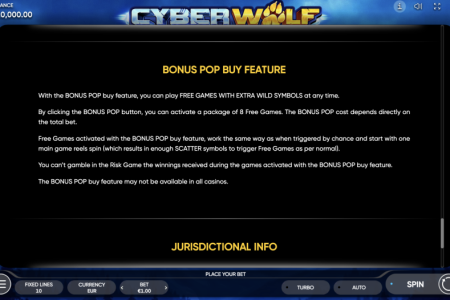 Función de compra de bonificación Pop