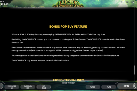 Función de compra de bonificación Pop