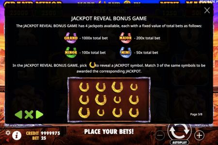 Juego de Bonificación de Revelación de Jackpot