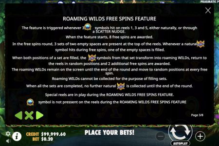 Giros Gratis con Wilds Errantes