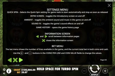 Settings Menu