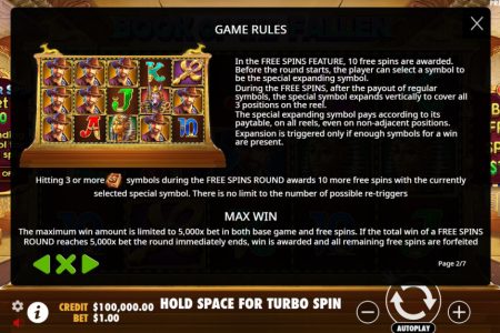 Reglas de giros gratis