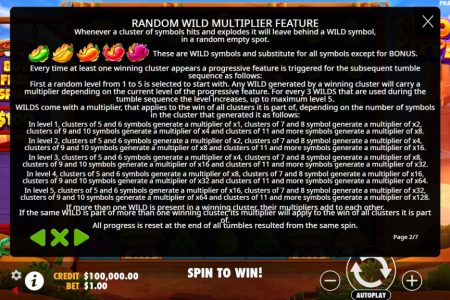 Reglas de la Función Multiplicador Wild Aleatorio