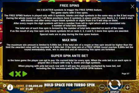 Free Spins rules