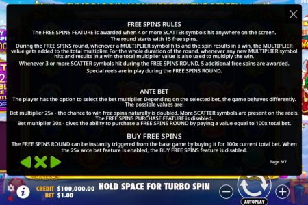 Free Spins rules