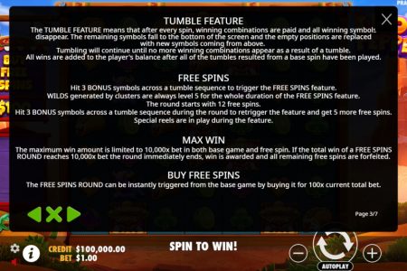Reglas de Características del Juego