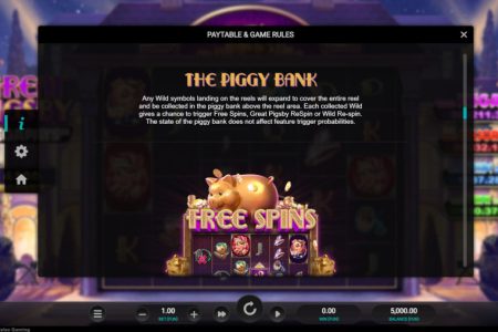 The Piggy Bank feature rules