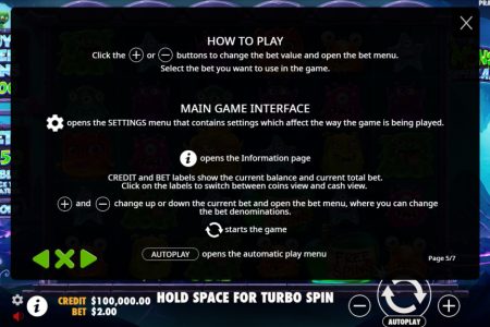 Información de los Botones