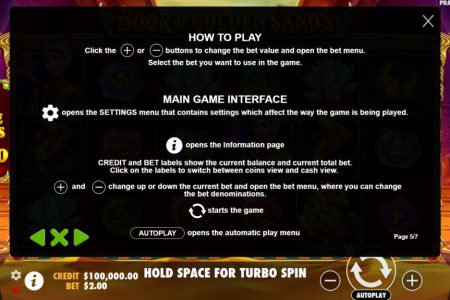 Información de los Botones