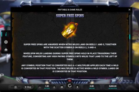 Super Free Spins rules