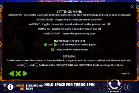 Informações dos Botões 2