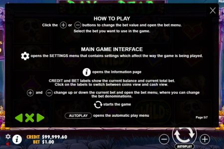 Informações dos Botões