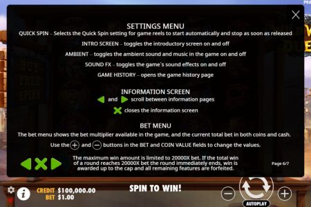 Informações dos Botões 2