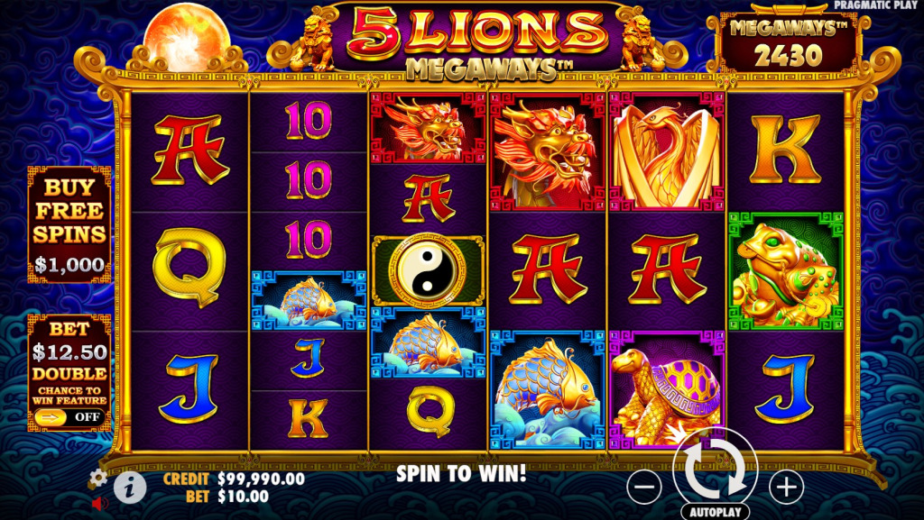 5 Lions Megaways Demo