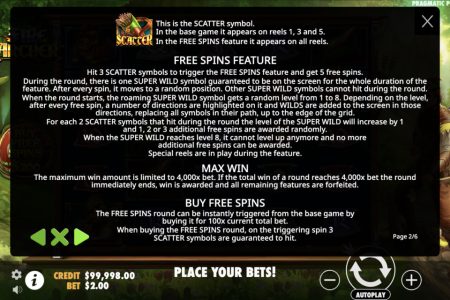 Free spins and Max Win