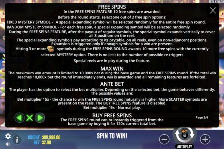 Características del Tragamonedas