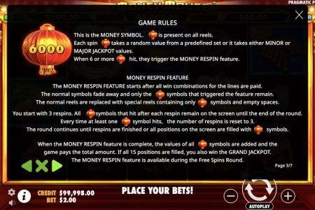 Características del Tragamonedas