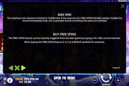 Max Win and Buy Feature