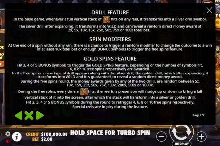 Game features rules