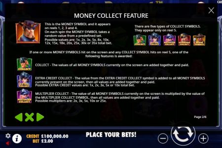 Money Collect feature rules