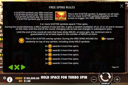 Free Spins rules