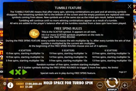 Reglas de Giros Gratis