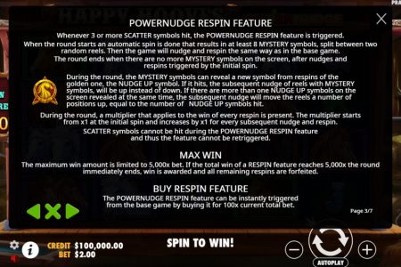 Regras da funcionalidade PowerNudge Respin