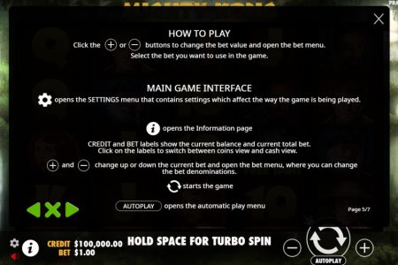 Informações dos Botões