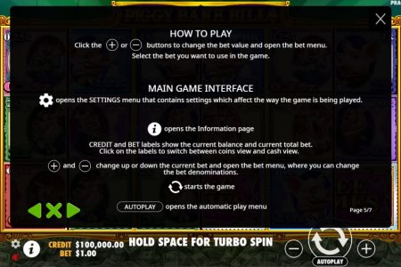 Informações dos Botões