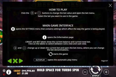 Informações dos Botões 