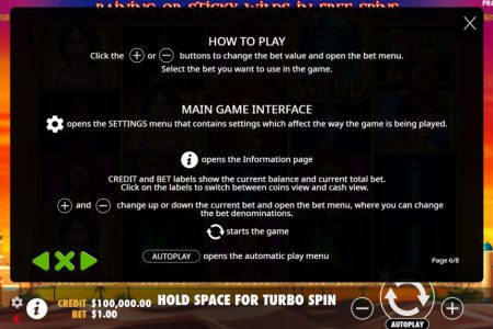 Informações dos botões