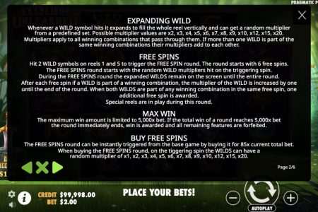 Características del Tragamonedas