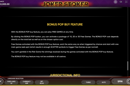 Recurso de Compra de Bônus Pop