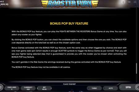 Bonus Pop Buy Feature