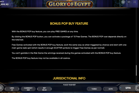 Bonus Pop Buy Feature